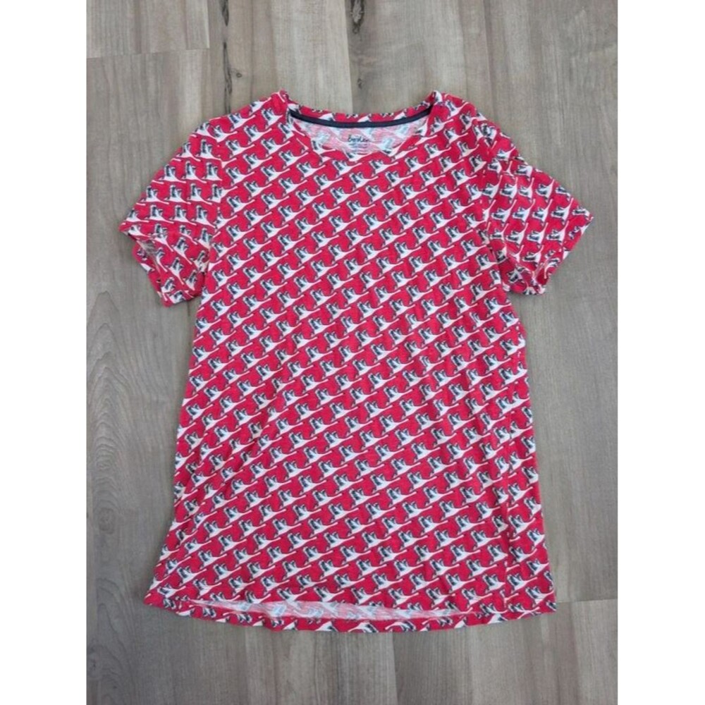 Boden Don't Call Me a Light Weight Short Sleeve T-shirt Red Swan, Medium (D2)